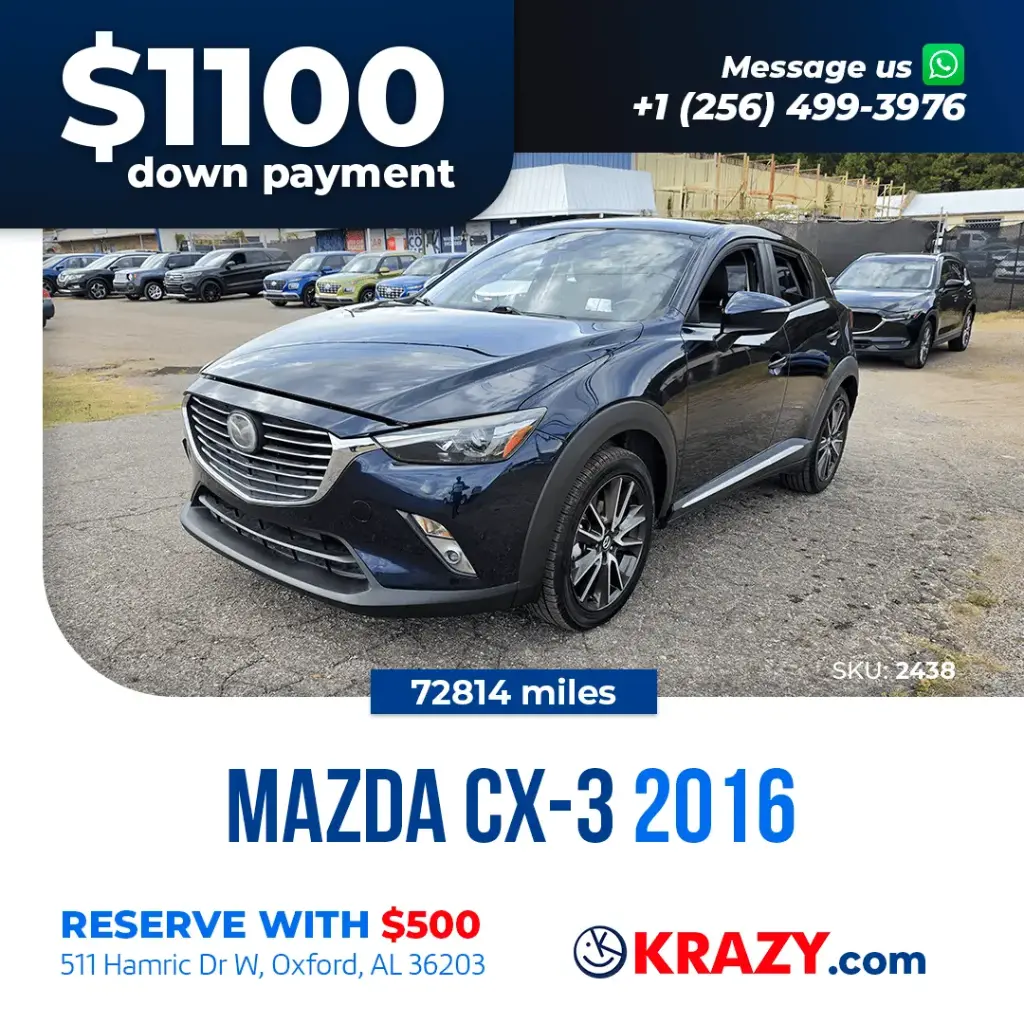 2016 MAZDA CX-3 Grand Touring Sport Utility 4D 