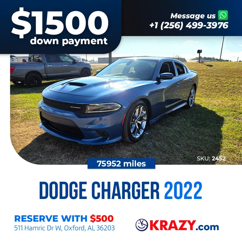 2452 - 2022 Dodge Charger GT