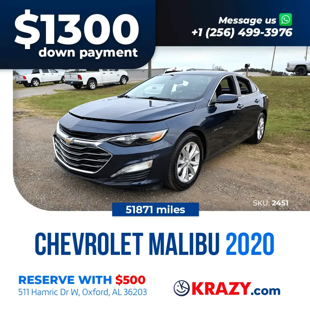 2451 - 2020 Chevrolet Malibu LT
