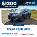 2463 - 2018 Nissan Rogue SV Sport Utility 4D