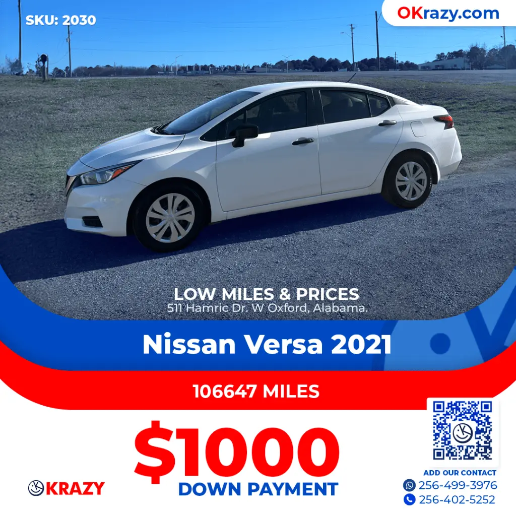 2021 NISSAN VERSA S SEDAN 4D