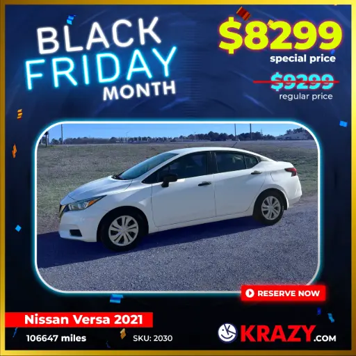 [2030] 2021 NISSAN VERSA S SEDAN 4D