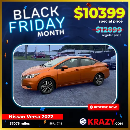 [2115] 2022 Nissan Versa SV Sedan 4D