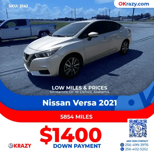 [2141] 2021 Nissan Versa SV Sedan 4D