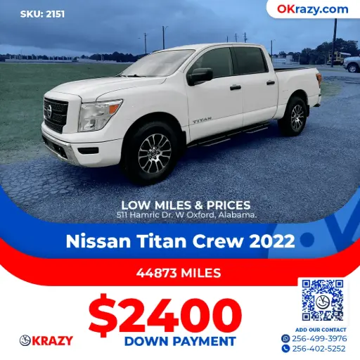 [2151] 2022 Nissan Titan Crew Cab SV Pickup 4D 5 1/2 ft