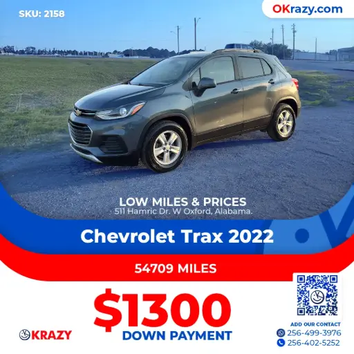 [2158] 2022 Chevrolet Trax LT Sport Utility 4D