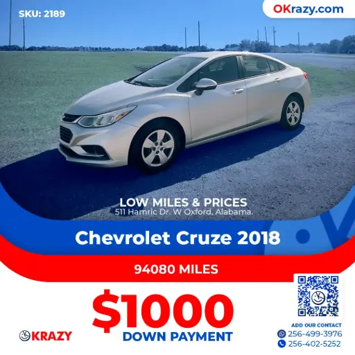 [2189] 2018 Chevrolet Cruze LS Sedan 4D