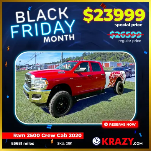 [2191] 2020 Ram 2500 Crew Cab Tradesman Pickup 4D 8 ft