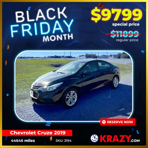 [2194] 2019 Chevrolet Cruze LS Sedan 4D
