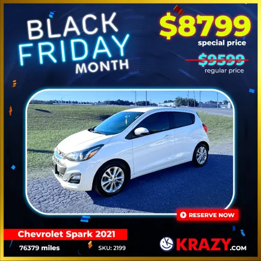 [2199] 2021 Chevrolet Spark 1LT Hatchback 4D