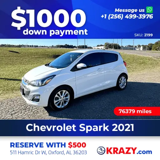[2199] 2021 Chevrolet Spark 1LT Hatchback 4D