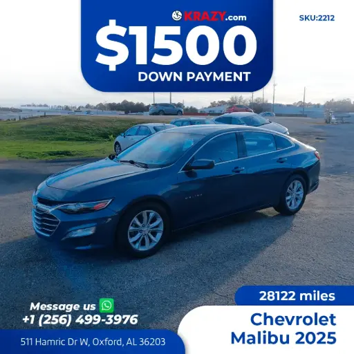 [2212] 2025 Chevrolet Malibu 1LT Sedan 4D