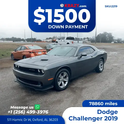 [2219] 2019 Dodge Challenger SXT Coupe 2D