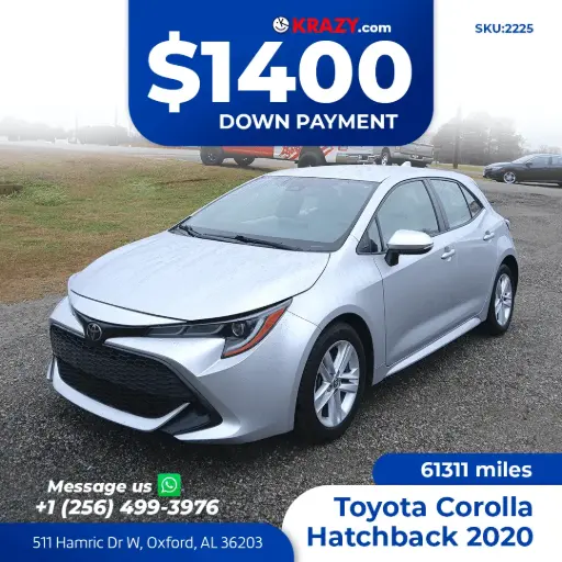 [2225] 2020 Toyota Corolla Hatchback SE Hatchback 4D