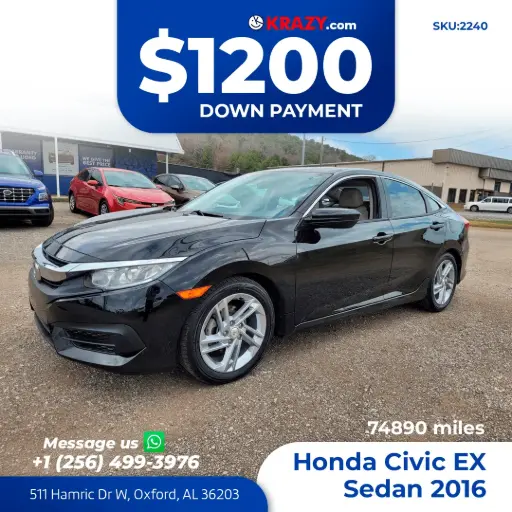 [2240] 2016 Honda Civic EX Sedan 4D 
