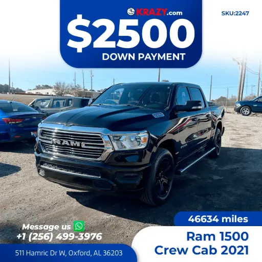 [2247] 2021 Ram 1500 Crew Cab Big Horn Pickup 4D 5 1/2 ft 