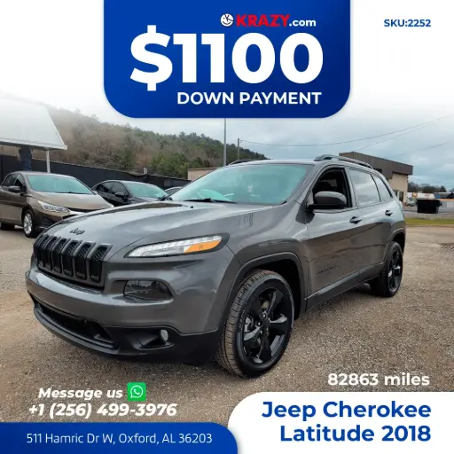 [2252] 2018 Jeep Cherokee Latitude Sport Utility 4D 