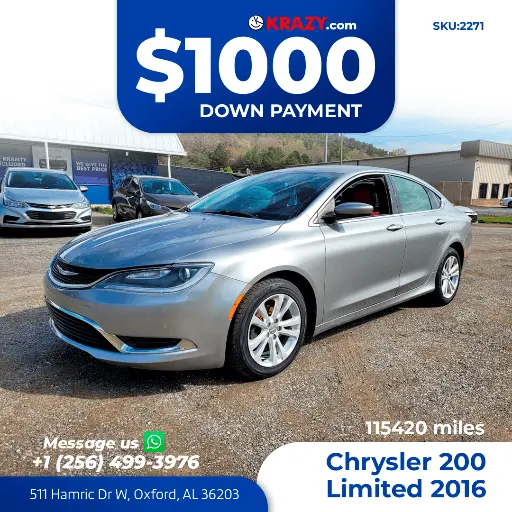 [2271] 2016 Chrysler 200 Limited Sedan 4D 