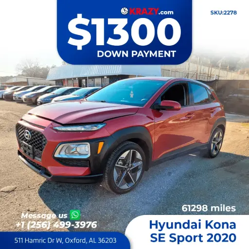 [2278] 2020 Hyundai Kona SE Sport Utility 4D