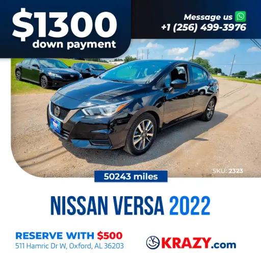 [2323] 2323 - 2022 Nissan Versa SV Sedan 4D