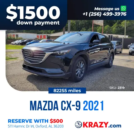 [2319] 2319 - 2021 MAZDA CX-9 Touring Sport Utility 4D 
