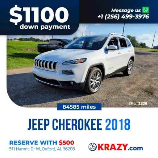 [2328] 2328 - 2018 Jeep Cherokee Limited Sport Utility 4D