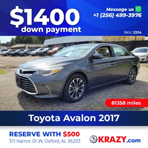 [2324] 2324 - 2017 Toyota Avalon XLE Sedan 4D
