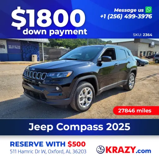 [2364] 2025 Jeep Compass Latitude Sport Utility 4D 