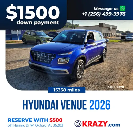 [2370] 2026 Hyundai Venue SE Sport Utility 4D 