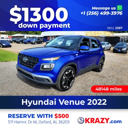 [2387] 2022 Hyundai Venue SE Sport Utility 4D 