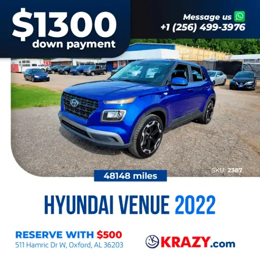 [2387] 2022 Hyundai Venue SE Sport Utility 4D 