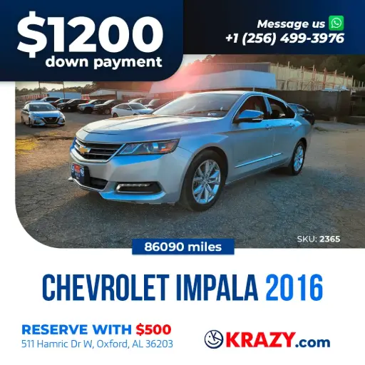 [2365] 2365 - 2016 Chevrolet Impala LTZ Sedan 4D