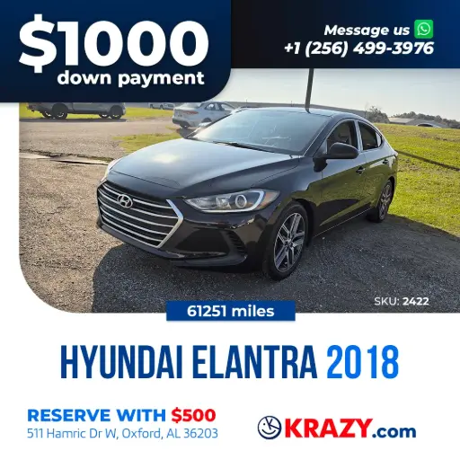 [2422] 2018 Hyundai Elantra SE Sedan 4D 