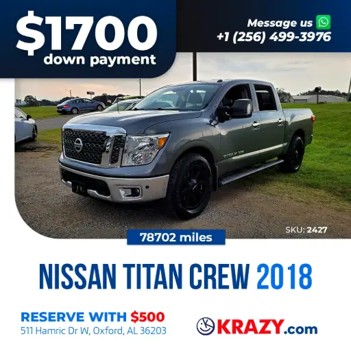 [2427] 2018 Nissan Titan Crew Cab SV Pickup 4D 5 1/2 ft 