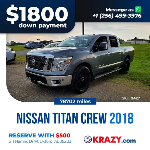 [2427] 2018 Nissan Titan Crew Cab SV Pickup 4D 5 1/2 ft 