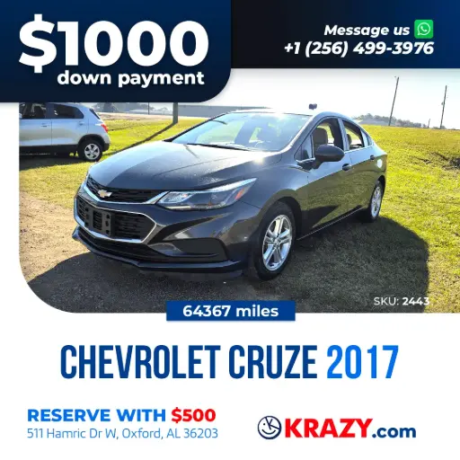 [2443] 2443 - 2017 Chevrolet Cruze LT